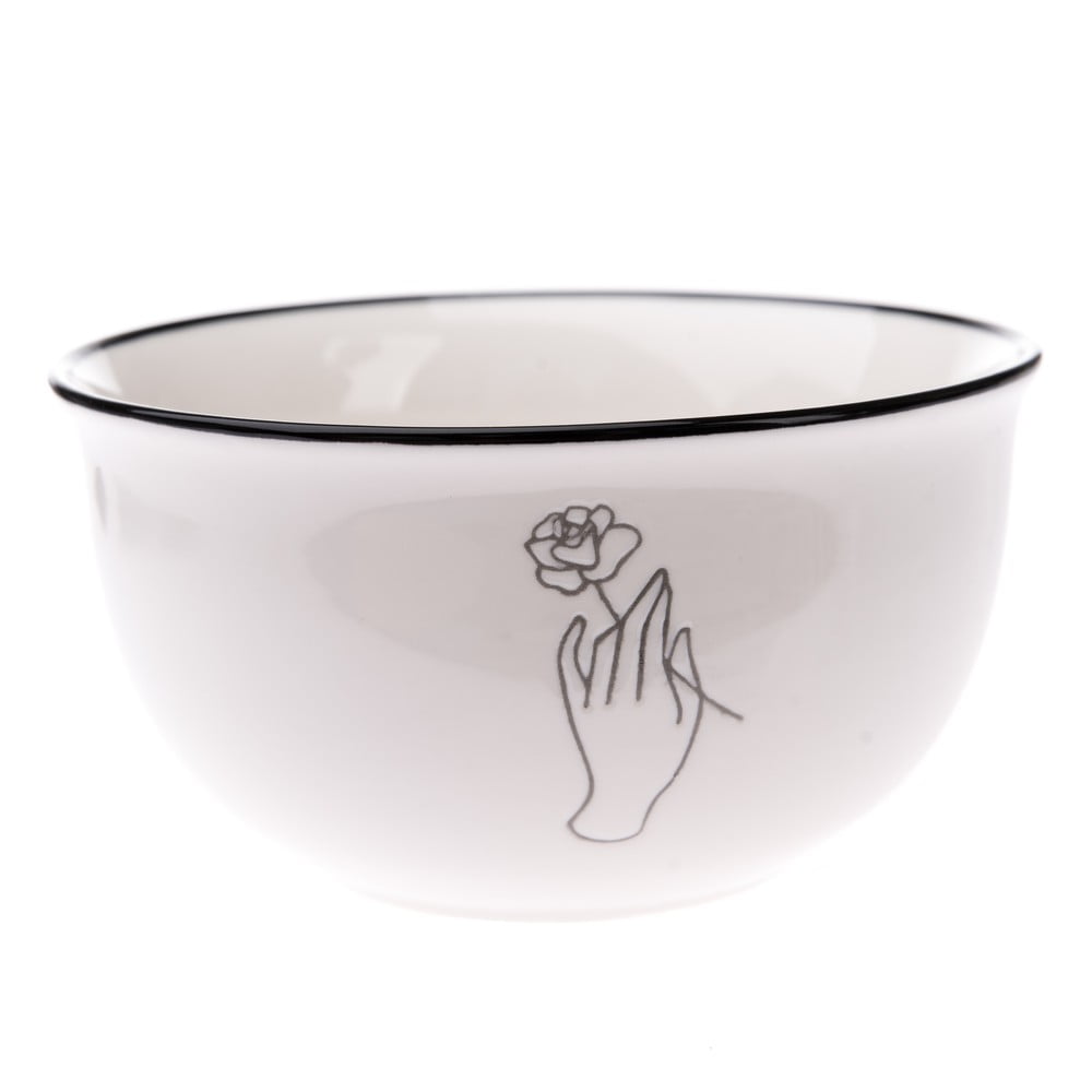 Fehér porcelán tálka ø 13 cm - Dakls