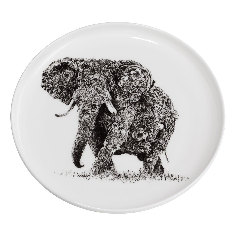 Marini Ferlazzo Elephant fehér porcelán tányér