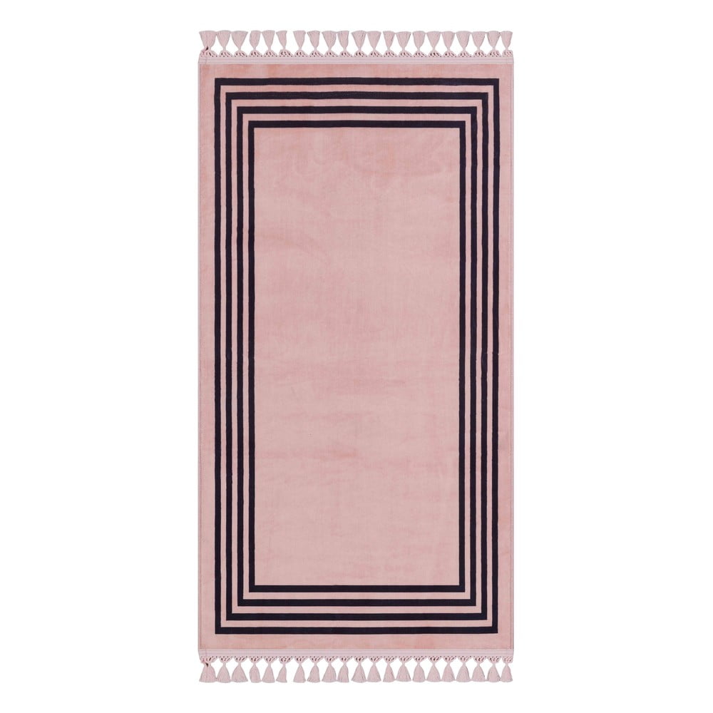 Rózsaszín mosható szőnyeg 120x80 cm - Vitaus