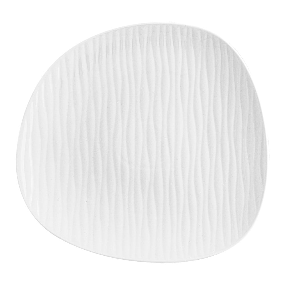 Ylang 6 db fehér porcelán tányér