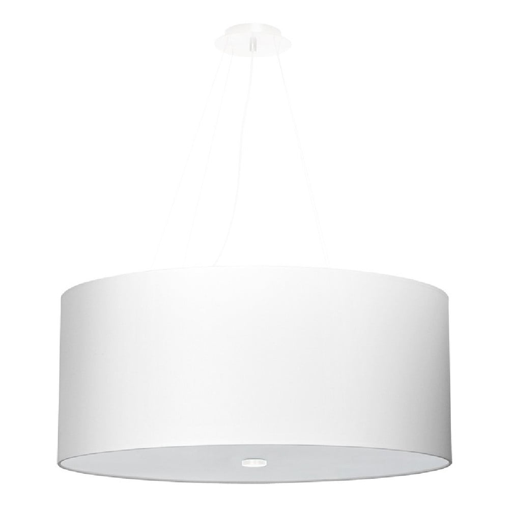 Fehér függőlámpa üveg búrával ø 60 cm Volta - Nice Lamps