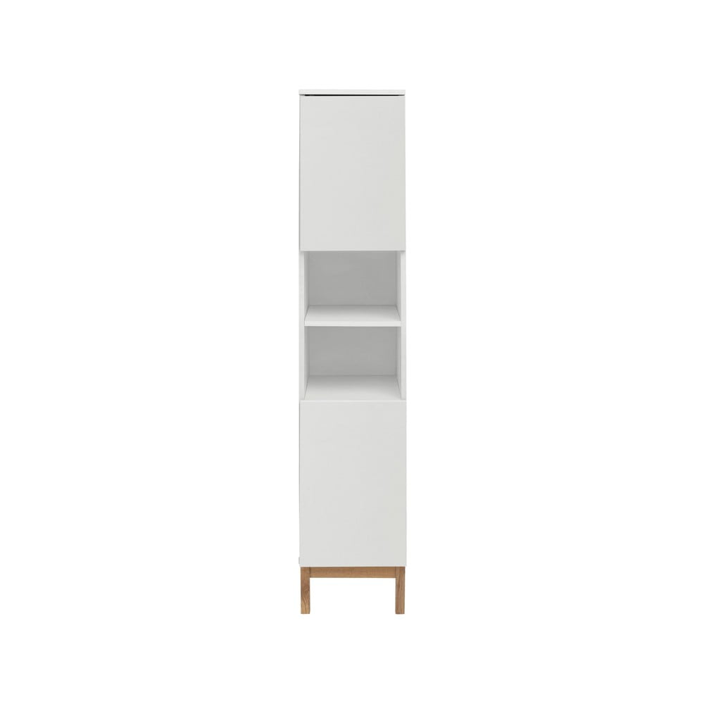 Fehér magas fürdőszoba szekrény 30x161 cm Mirza - Støraa