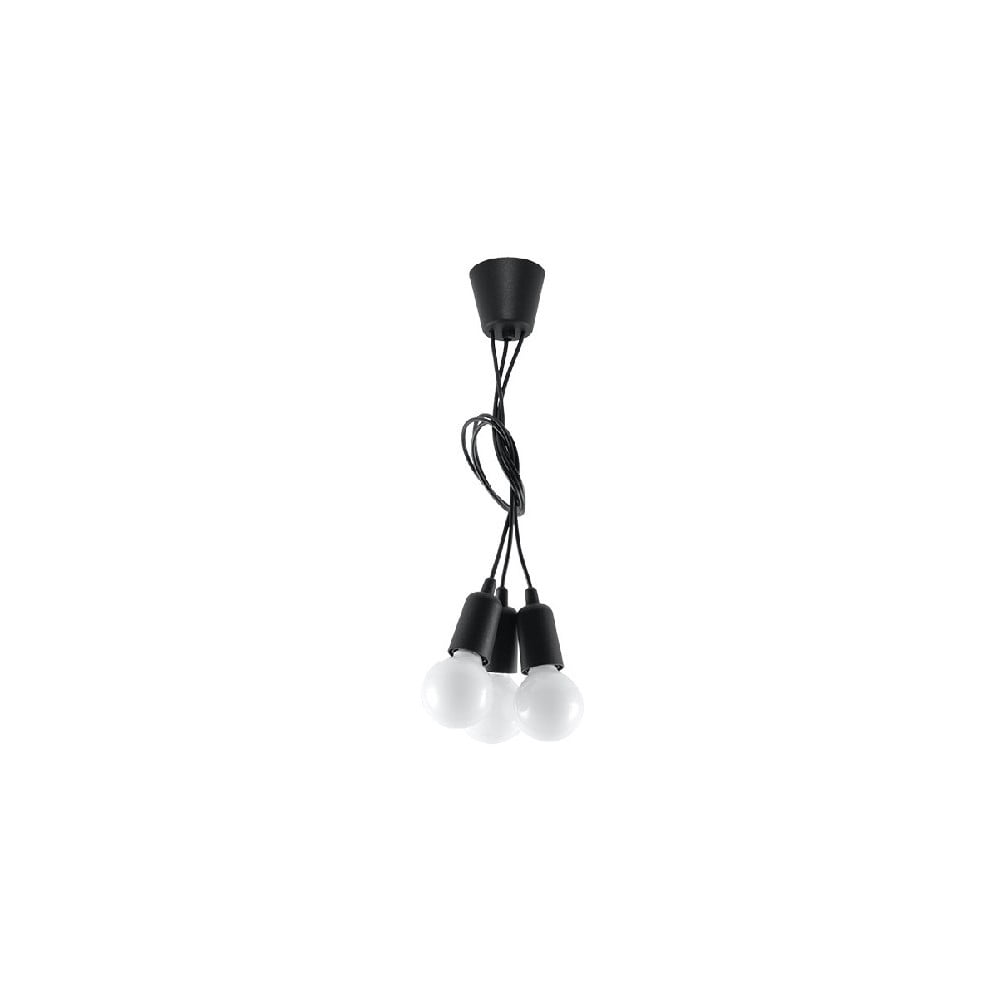 Fekete függőlámpa 15x15 cm Rene - Nice Lamps