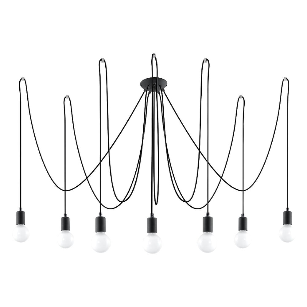 Fekete függőlámpa 300x300 cm Spider - Nice Lamps