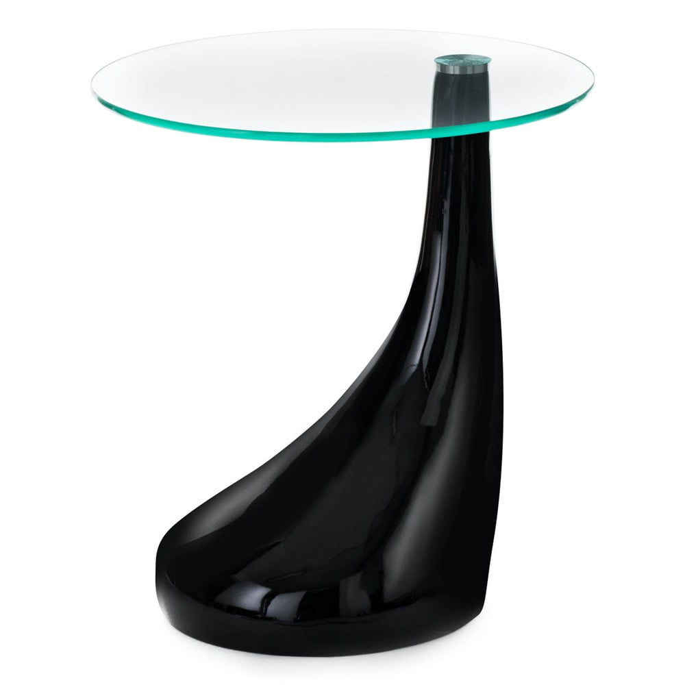 Kerek tárolóasztal üveg asztallappal ø 45 cm Pop - Tomasucci