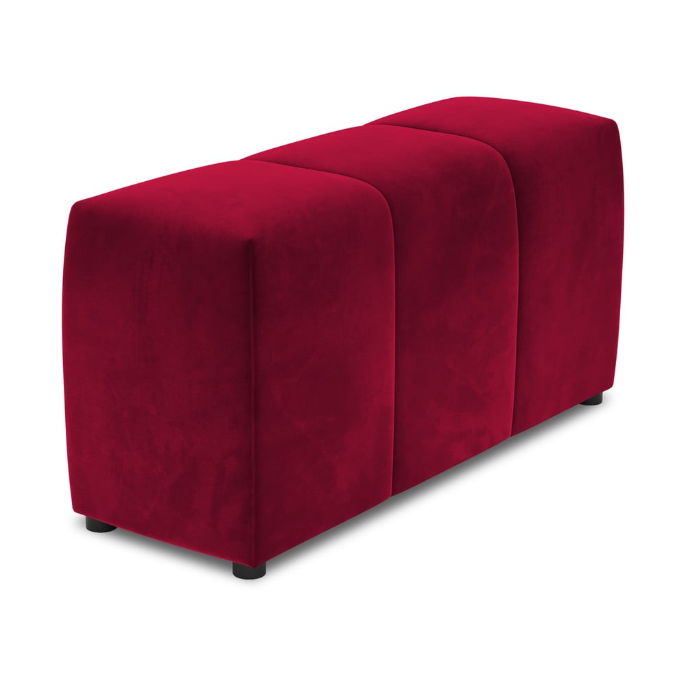 Piros bársony karfa moduláris kanapéhoz Rome Velvet - Cosmopolitan Design