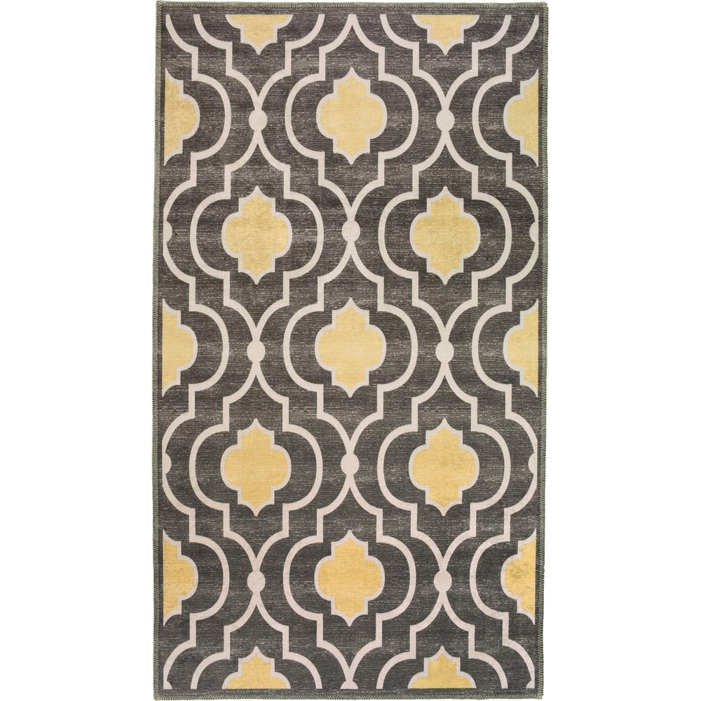 Sárga-szürke mosható szőnyeg 230x160 cm - Vitaus