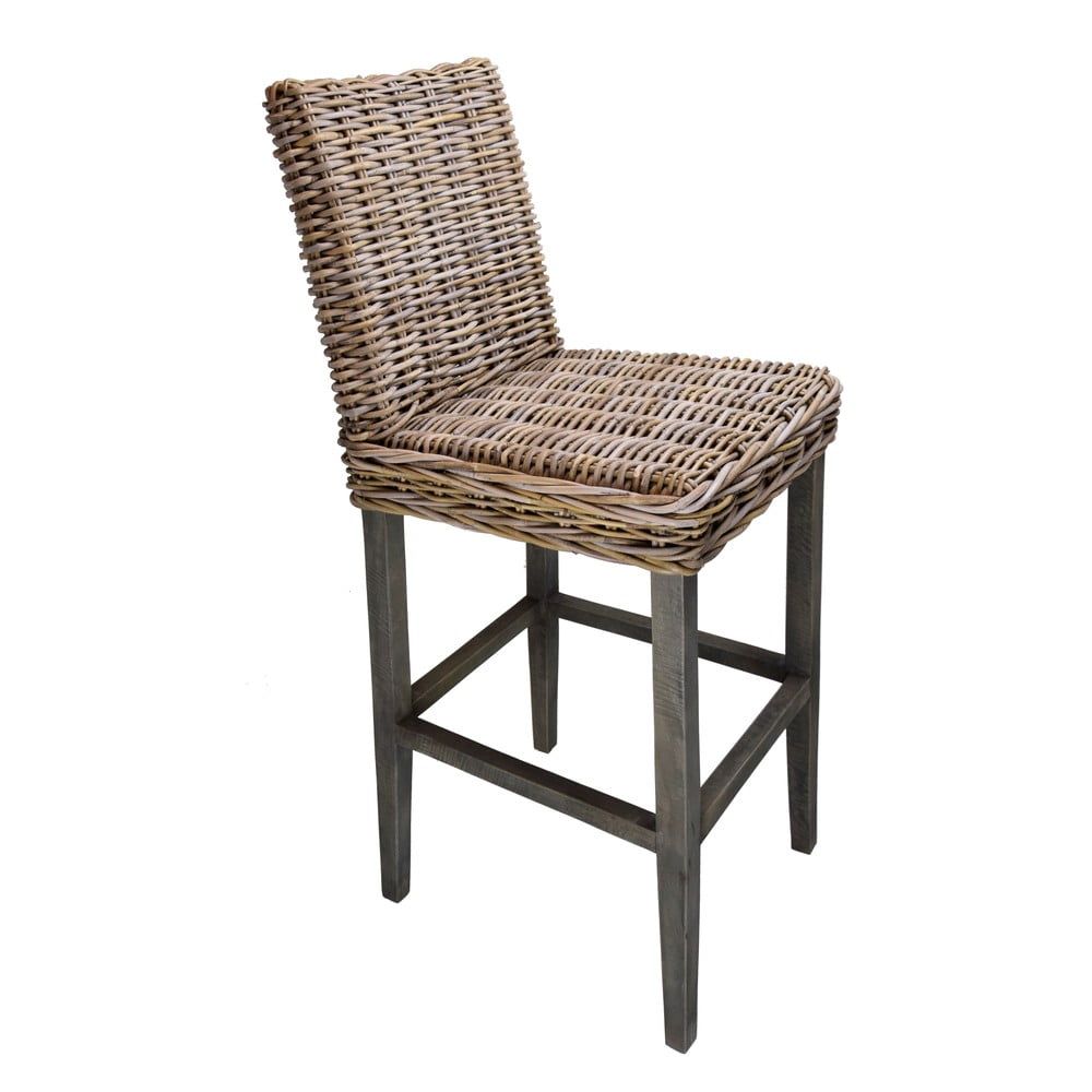 Barna rattan bárszék 120 cm – Ego Dekor