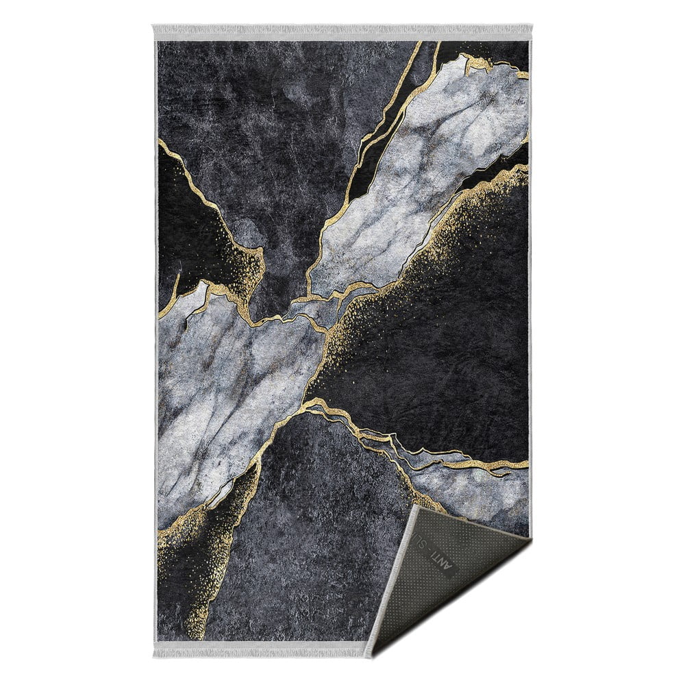 Fekete szőnyeg 120x180 cm – Mila Home