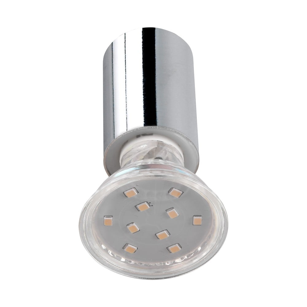 Fényes ezüstszínű fali lámpa (hosszúság 10 cm) Lorenzo – Trio