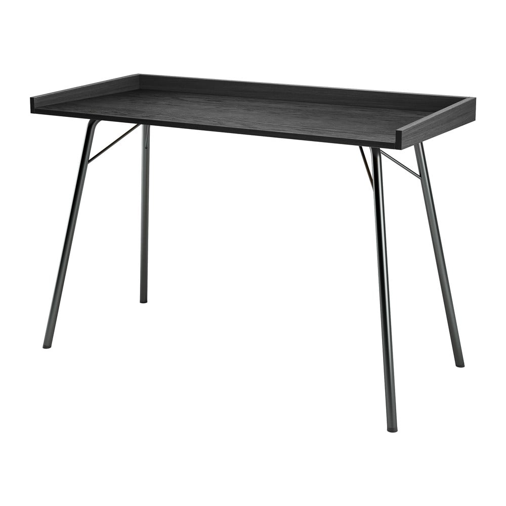 Íróasztal tölgyfa asztallappal 52x115 cm Rayburn – Woodman