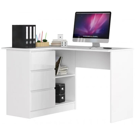 B16 számítógép asztal (fényes fehér