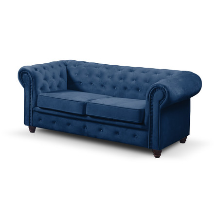 Infinity Chesterfield III kinyitható kanapé Kék BOLIVAR