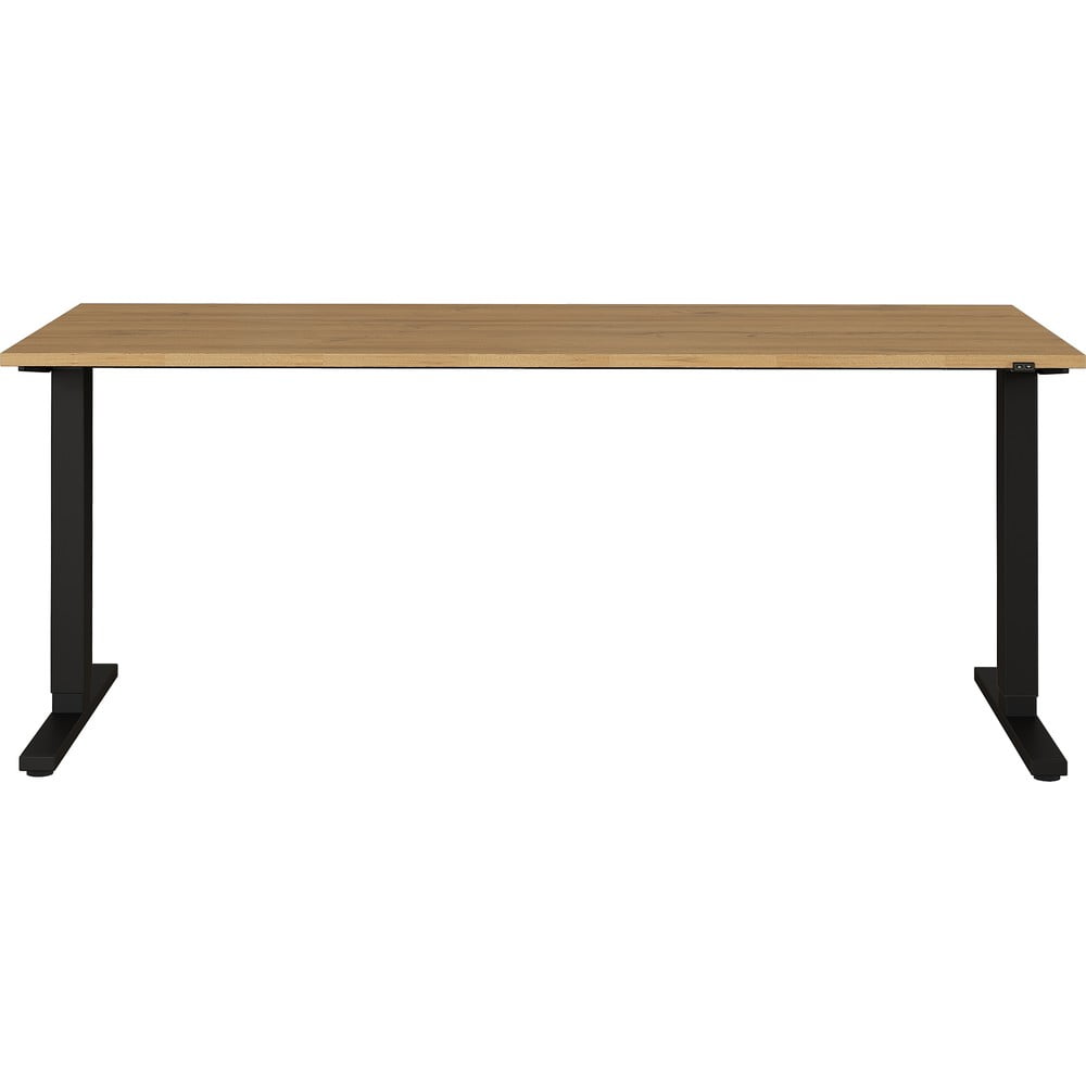 Íróasztal tölgyfa dekoros asztallappal 80x180 cm Agenda – Germania
