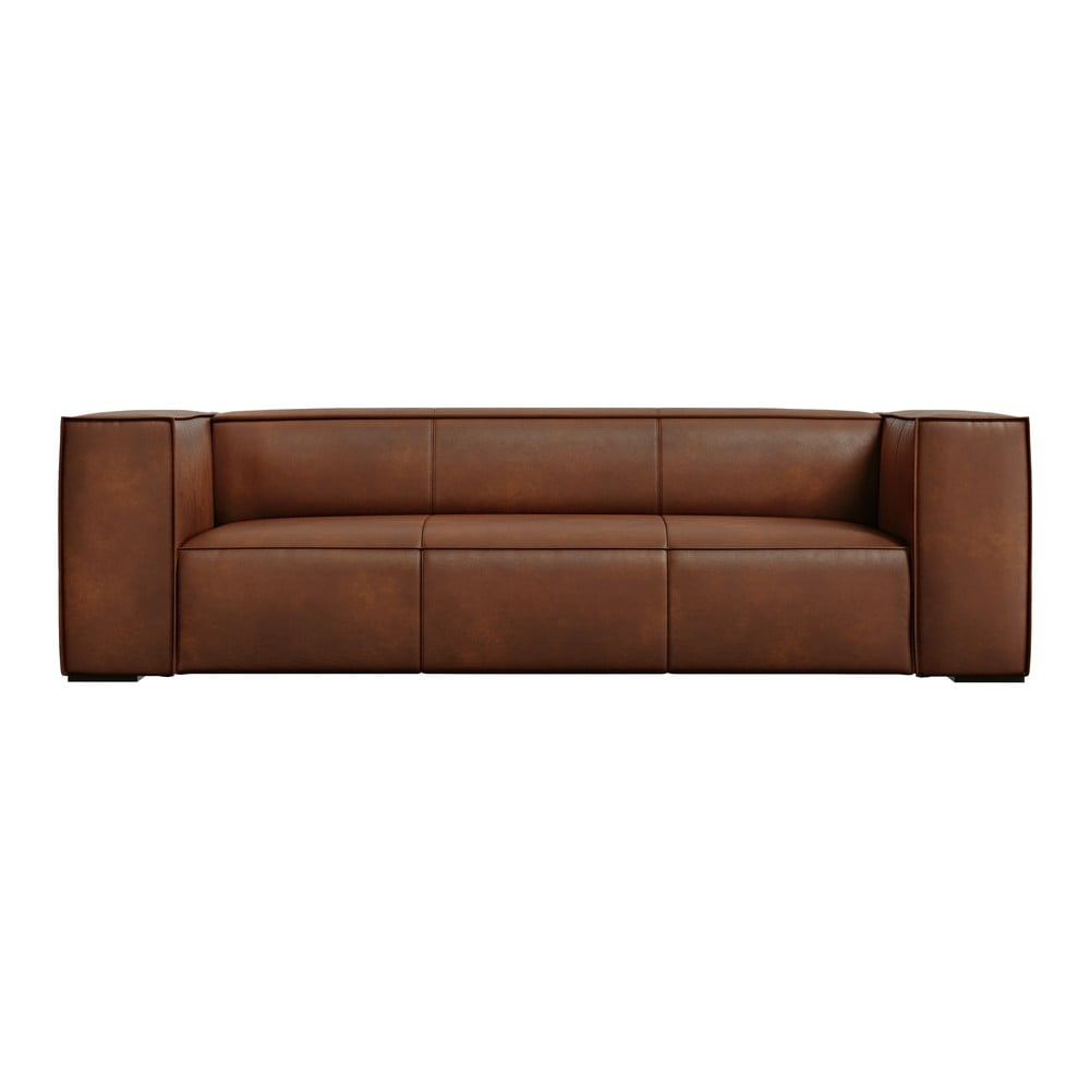 Konyakbarna bőr kanapé 227 cm Madame – Windsor & Co Sofas