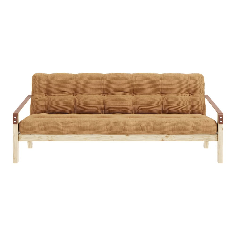 Mustársárga kinyitható kanapé 190 cm Poetry – Karup Design