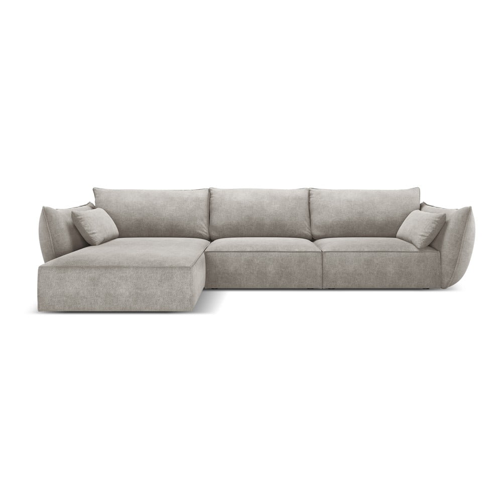 Világosszürke sarokkanapé (bal oldali) Vanda – Mazzini Sofas