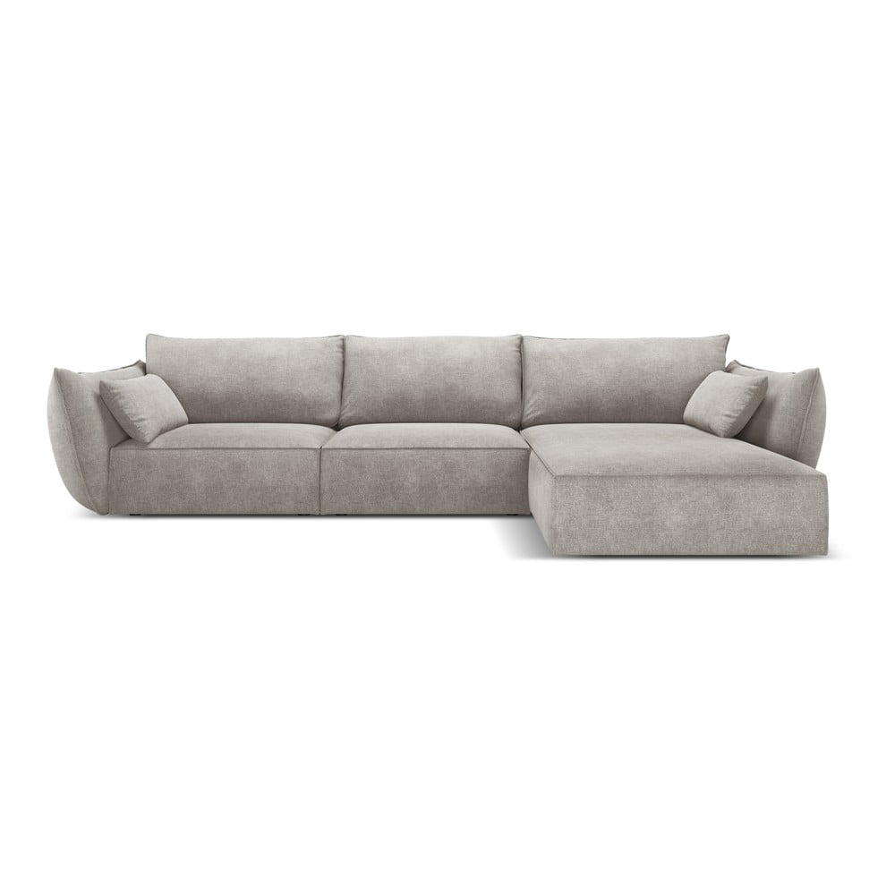 Világosszürke sarokkanapé (jobb oldali) Vanda – Mazzini Sofas