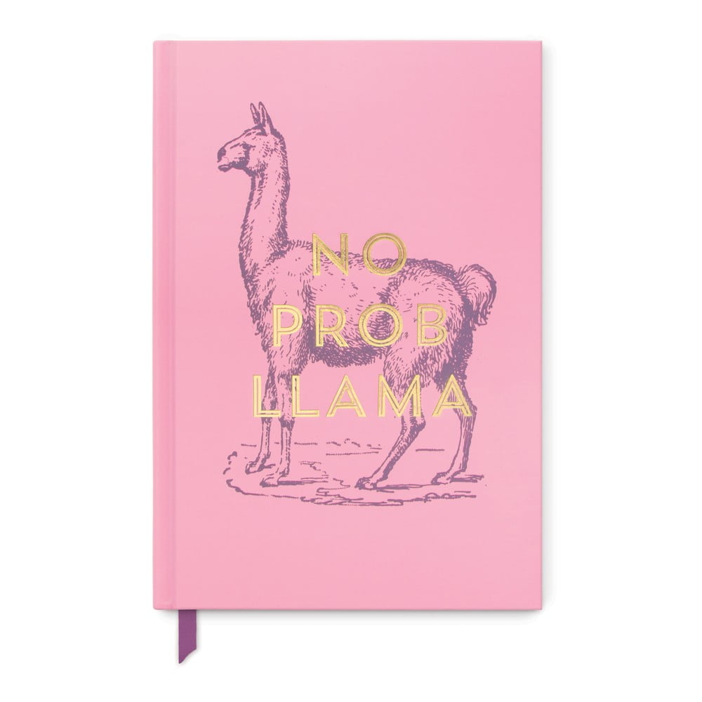 Jegyzetfüzet 160 oldal A5 No Prob Lama – DesignWorks Ink