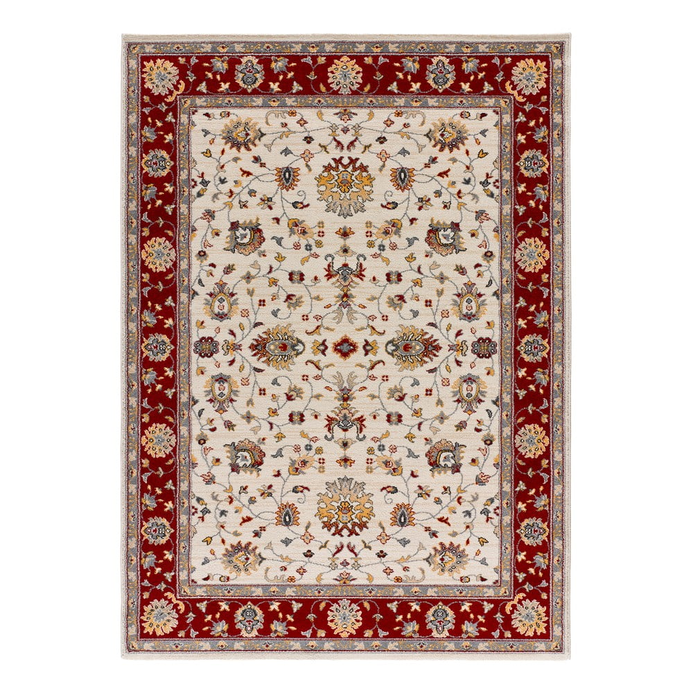 Piros-krémszínű szőnyeg 200x290 cm Classic – Universal
