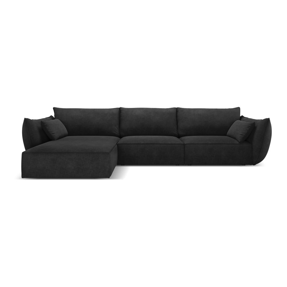 Sötétszürke sarokkanapé (bal oldali) Vanda – Mazzini Sofas