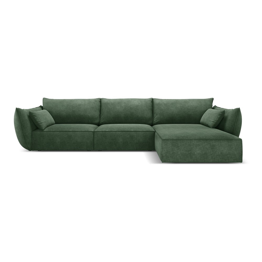 Sötétzöld sarokkanapé (jobb oldali) Vanda – Mazzini Sofas