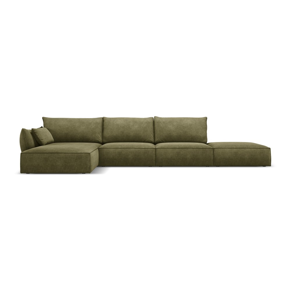 Zöld sarokkanapé (bal oldali) Vanda – Mazzini Sofas