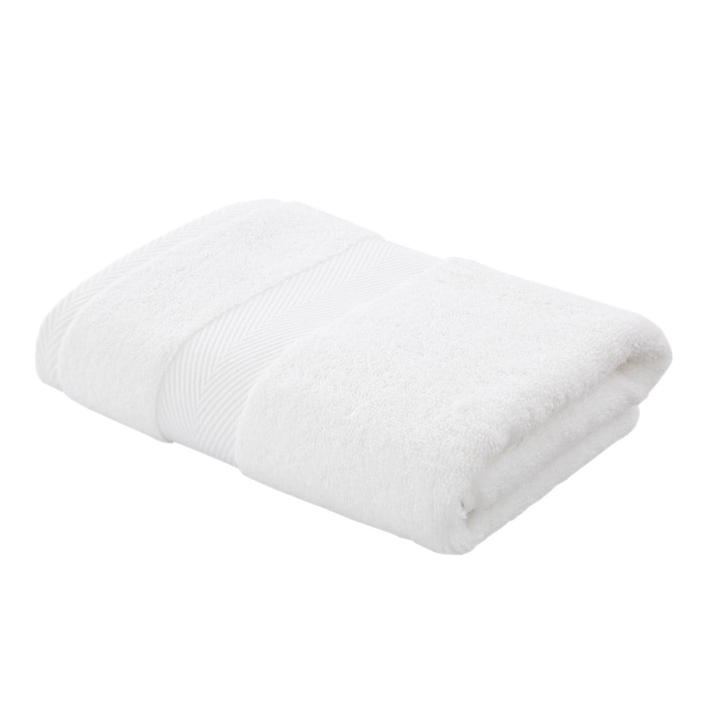 Fehér pamut-selyem törölköző 50x90 cm - Bianca