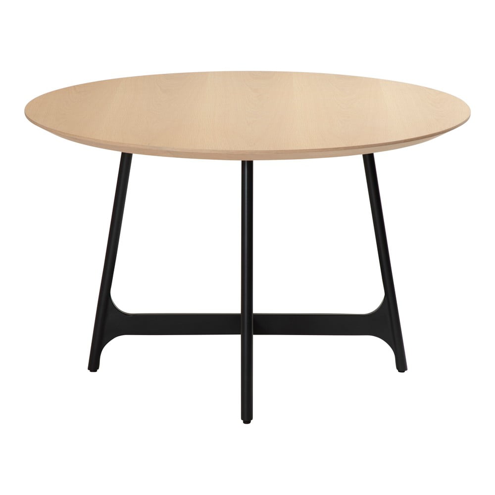 Kerek étkezőasztal tölgyfa dekoros asztallappal ø 120 cm Ooid – DAN-FORM Denmark