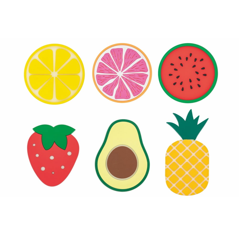 Poháralátét szett 6 db-os Fruit – Villa d'Este