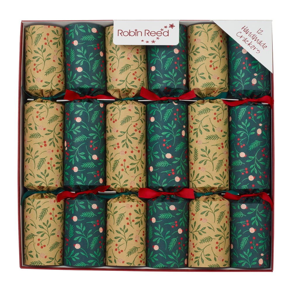 Karácsonyi cracker készlet 12 db-os Natural Foliage - Robin Reed
