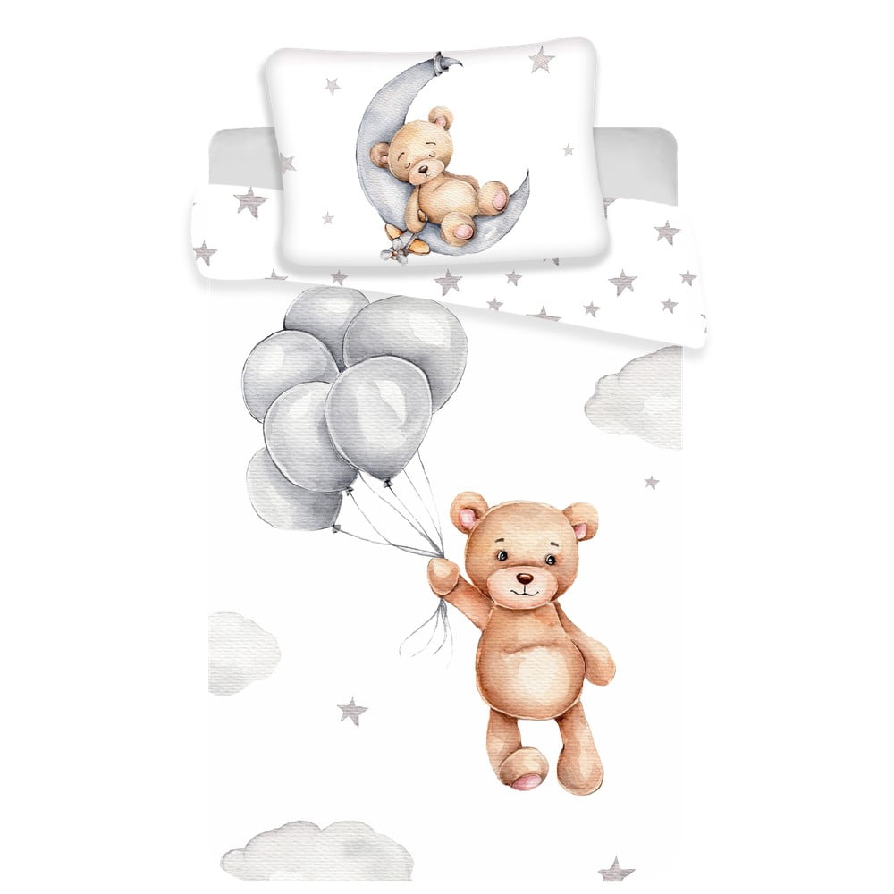 Pamut ágyneműhuzat babaágyhoz 100x135 cm Teddy Bear – Jerry Fabrics