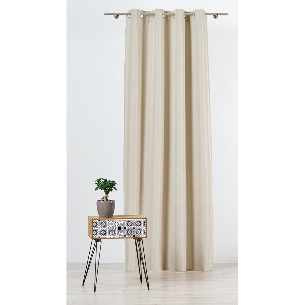 Bézs sötétítő függöny 140x245 cm Butler – Mendola Fabrics