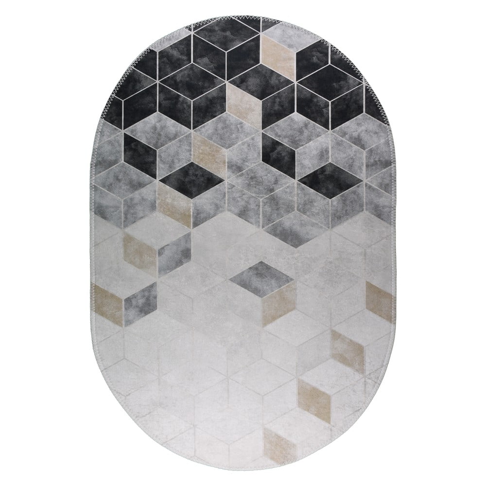 Fehér-szürke mosható szőnyeg 160x230 cm – Vitaus