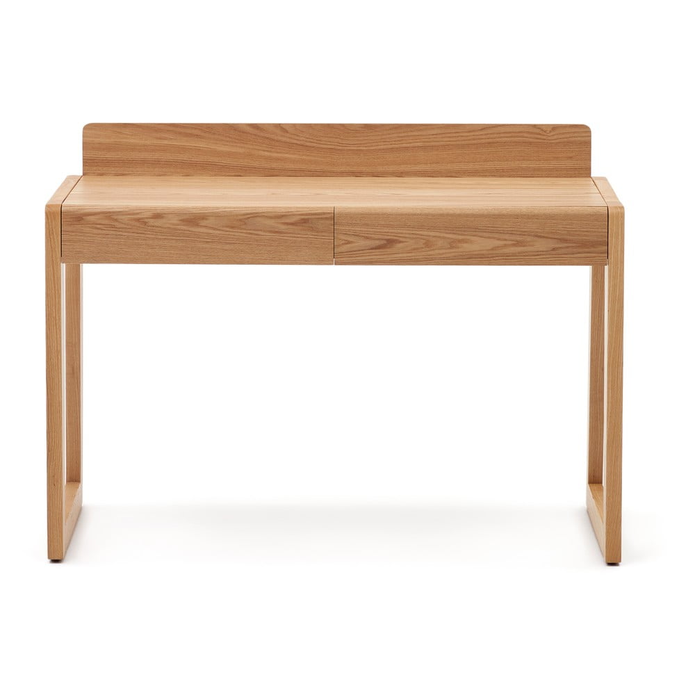 Íróasztal kőrisfa dekoros asztallappal 60x120 cm Arandu – Kave Home
