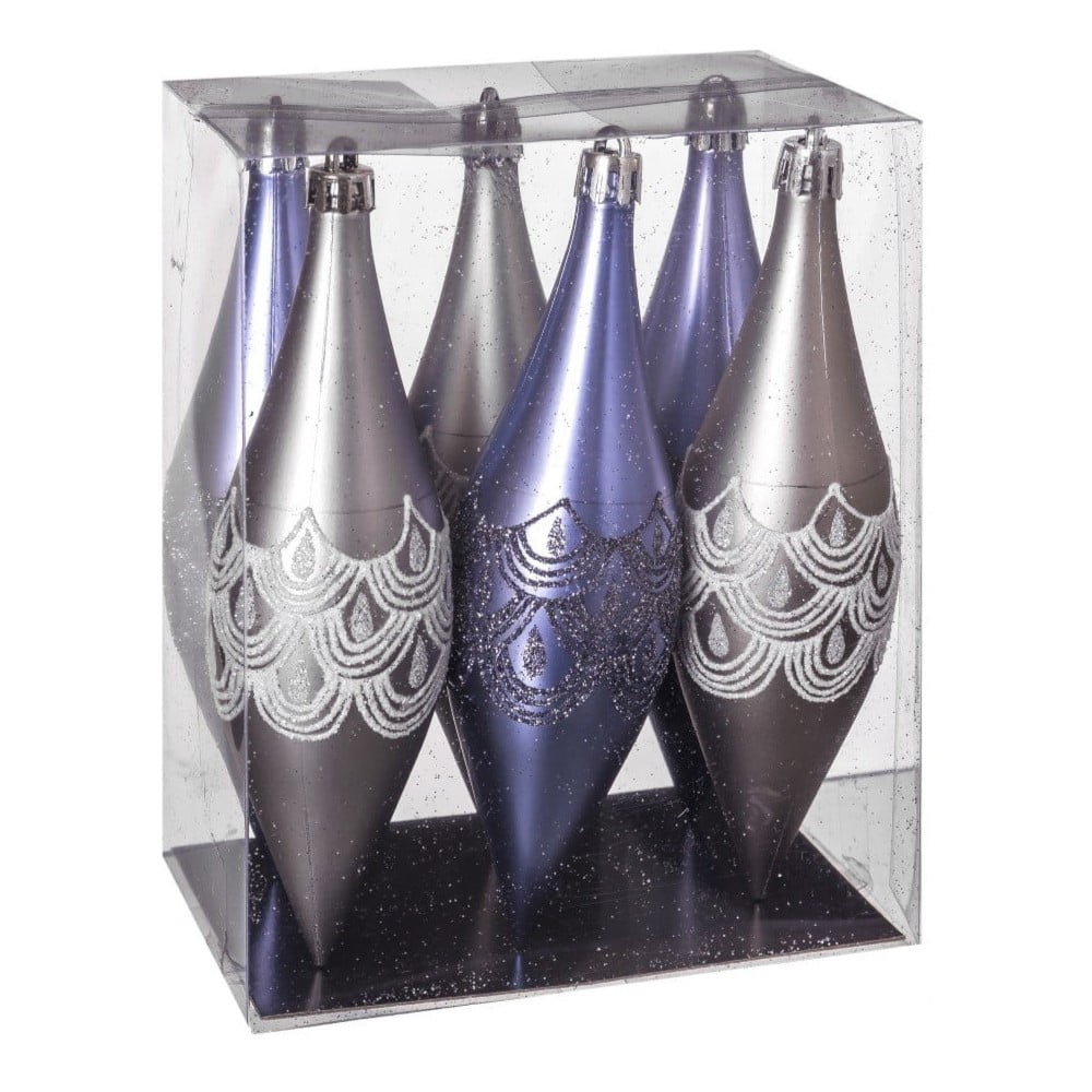 Karácsonyfadísz készlet 6 db-os Icicle – Casa Selección