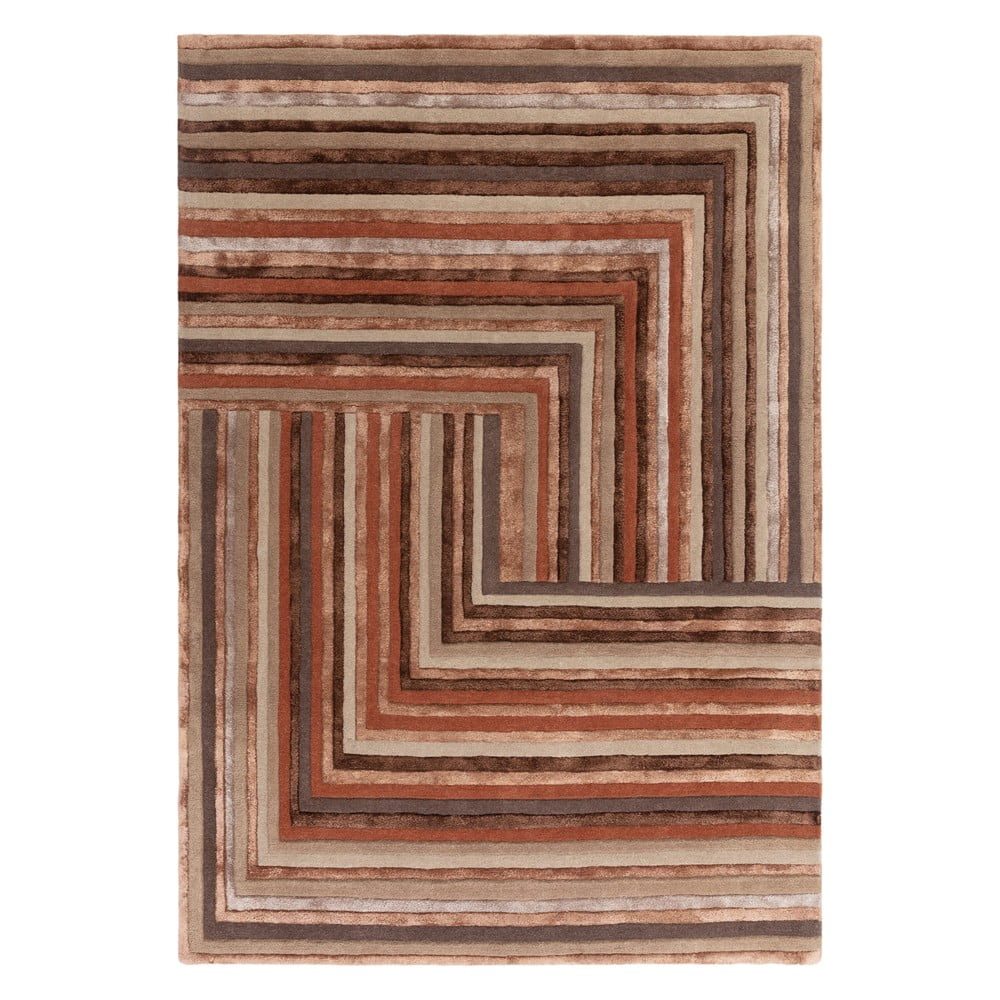 Téglavörös gyapjú szőnyeg 200x300 cm Network Terracotta – Asiatic Carpets