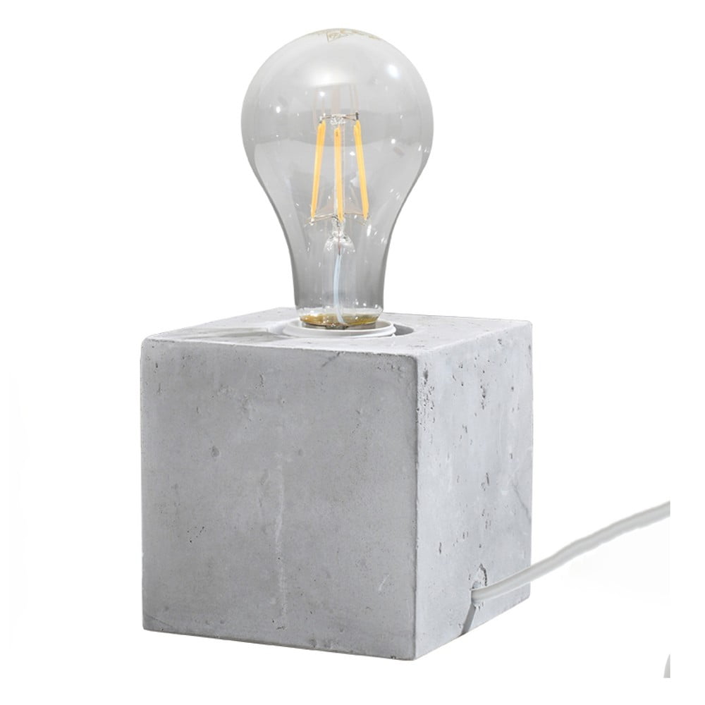 Világosszürke asztali lámpa (magasság 10 cm) Gabi – Nice Lamps