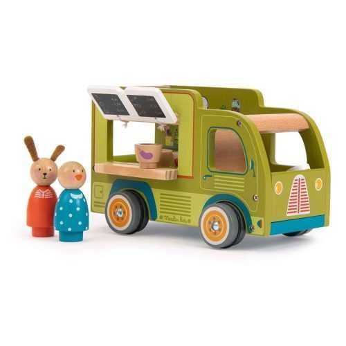 Fa játékautó La Grande Famille Food Truck  – Moulin Roty