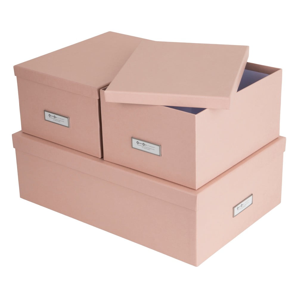 Fedeles karton tárolódoboz szett 3 db-os Inge – Bigso Box of Sweden