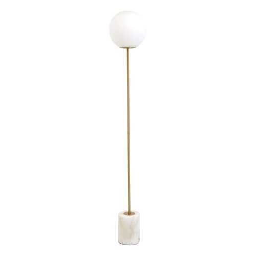 Fehér-aranyszínű állólámpa (magasság 156 cm) Medina – Light & Living