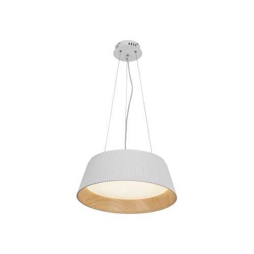 Fehér-natúr színű LED függőlámpa fém búrával ø 45 cm Umbria – Candellux Lighting
