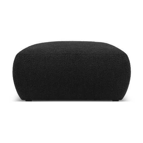 Fekete buklé puff Molino – Micadoni Home