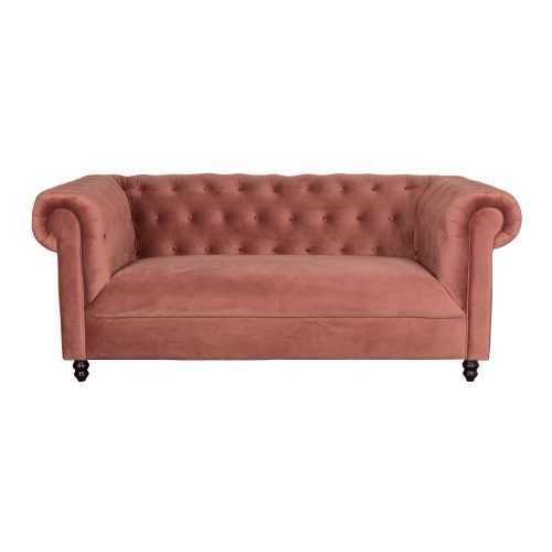 Forest rózsaszín bársony kanapé - Dutchbone