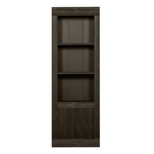 Sötétbarna borovi fenyő könyvespolc 78x230 cm Yumi – BePureHome