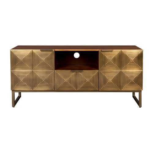 Aranyszínű mangófa TV-állvány 40x60 cm Volan – Dutchbone