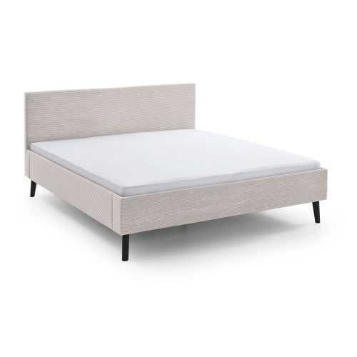 Bézs kárpitozott franciaágy 180x200 cm Avola – Meise Möbel
