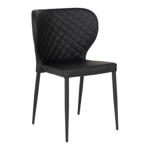 Fekete étkezőszék szett 4 db-os Pisa – House Nordic
