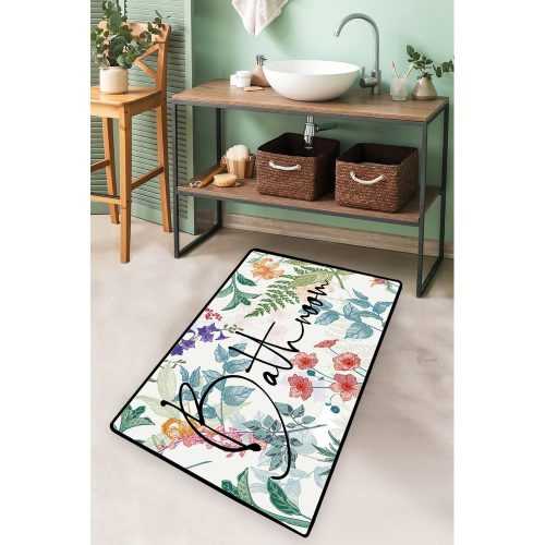 Fürdőszobai kilépő 70x120 cm Green In Flower – Foutastic