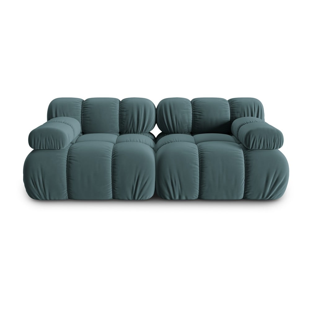 Petróleumkék bársony kanapé 188 cm Bellis – Micadoni Home